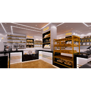 modern pastry shop cake showcase display bakery store interior