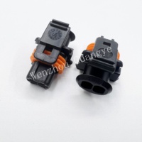 Kit de connecteur d'injecteur Diesel à rampe commune femelle 2 voies en laiton 2 bornes compatibles SAAB GM Ford Etc. Raccord 1928403137