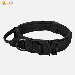 Toptan özelleştirilebilir Polyester Pet yaka klasik ağır taktik eğitim köpek aksesuarları geniş ayarlanabilir Metal toka - Product Image 2