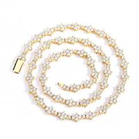 Collier chaîne tennis en zircon avec fermoir à ressort, style hip-hop européen et américain, motif avion, bijoux haut de gamme pour femme