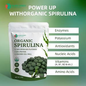 <span class=keywords><strong>Comprimés</strong></span> de <span class=keywords><strong>spiruline</strong></span> biologique à marque privée, riches en protéines, en fer et en minéraux, bien-être quotidien, <span class=keywords><strong>1000</strong></span> unités - Product Image 5