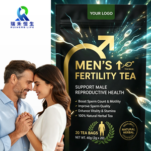 Poudre instantanée à base de plantes pour la fertilité masculine RH avec Maca, Tongkat Ali, Tribulus et Ginseng - 30 unités - Complément alimentaire pour hommes - Product Image 3