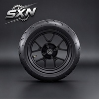 Kit de roues Supermoto SXN Performance en aluminium CNC noir pour jantes et pneus de course Tuttio Soleil 01 Yozma en stock