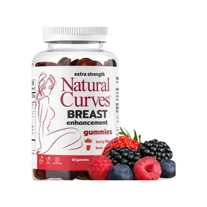 Hot Sale OEM Natural Curves Breast Enlargement Gummies, Enhancement, Firming and Lifting Pore Reducer Collagen Gummy for women