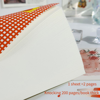 Cuaderno de Papel Offset Encuadernado con Hilo, 96 Hojas Gruesas, Libro de Contabilidad Simple, Libro de Dibujo para Uso Diario por Estudiantes