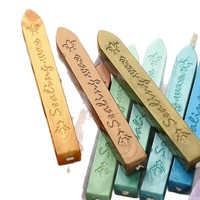 Bâton de cire à cacheter 26 couleurs disponibles avec mèche en coton, facile à brûler, pour sceau de cire, lettres et emballages cadeaux
