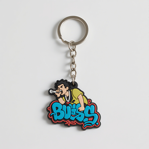 Tùy chỉnh 2D PVC <span class=keywords><strong>Keychain</strong></span> với biểu tượng cá nhân phổ biến cao su mềm Keyring Hot Bán 3D Quà tặng khuyến mại vật liệu hợp kim kim loại - Product Image 3