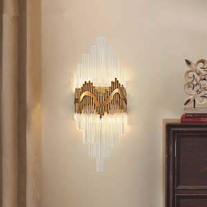 New Style Best Selling Home Corridor Bedroom Modern Artistic Creative Luxury Led Crystal <b>Wall</b> <b>Lamp</b> - Product Image 3
