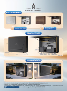 New Custom Color Pre-assembled Multifunctional <strong>Outdoor</strong> Kitchen Pod 304 Stainless Steel Weatherproof with BBQ &amp; Storage <strong>Food</strong> <strong>Cart</strong> - Product Image 6