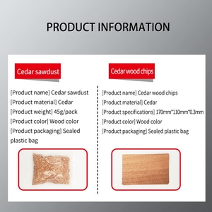 Boîte à cigares Accessoires de contrôle de l'humidité Pack de copeaux de bois et de <span class=keywords><strong>sciure</strong></span> de cèdre espagnol mince - Product Image 6