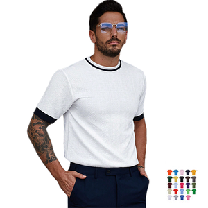 T-shirt de sport à col rond personnalisé en gros, logo de marque, t-shirt uni, t-shirt à manches courtes, t-shirt à col rond <span class=keywords><strong>pour</strong></span> homme - Product Image 1