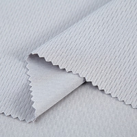 Tissu en maille ondulée verticale 100% polyester, ultra respirant, léger, matière tricotée pour débardeurs, vêtements de sport sans manches pour la course à pied