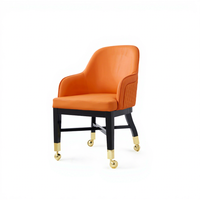 Fauteuil tabouret de bar de haute qualité au design moderne Chaise à roulettes en cuir pour poker et jeux Baccarat Chaise de casino de luxe