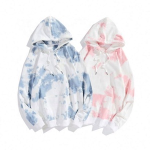 100% Baumwolle Großhandel Tie-Dye Pullover Terry Acid Wash Custom Design Herren Hoodies - Product Image 3