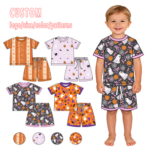 Nouveaux styles 2026 – Pyjamas de Noël en bambou pour enfants – Motifs personnalisés 2026 – Shorties 95 % bambou pour filles et garçons - Product Image 1