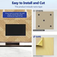 Panneau mural insonorisant auto-adhésif en feutre PET, panneau acoustique 3D à grain de bois rainuré en fibre de polyester pour hôtel, bureau, studio