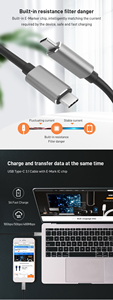 <span class=keywords><strong>Cable</strong></span> USB de Alta Calidad y Bajo Precio con Carga Rápida 3A, Adaptador USB-C a USB-C con Trenzado de Nailon, Compatible con Teléfonos - Product Image 5