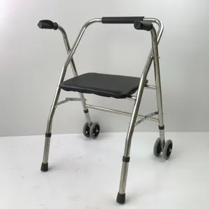 Factory Wholesale Folding Mobility Frame Walker Walking Aids For Adults