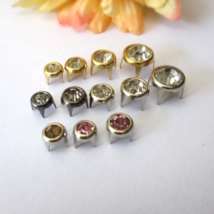 Boucles en strass de qualité supérieure, perles à griffes DIY, rivets incrustés, accessoires de vêtements scintillants, décorations de ceintures, rivets en strass de verre - Product Image 2
