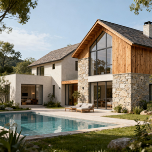 การออกแบบวิลล่าริมชายฝั่งเพื่อการมองเห็นสู่ทะเลที่กว้างขวาง พร้อมสวนในลานภายในที่ป้องกันลม - Product Image 2