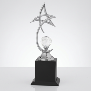 Trophée d'entreprise avec base noire pour la reconnaissance des employés, l'excellence commerciale, les récompenses événementielles et les programmes de reconnaissance. - Product Image 1