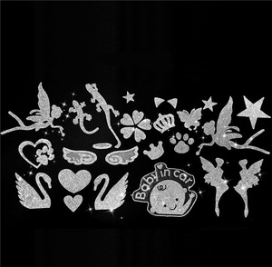 3D EV Auto vehículo Motor coche sedán accesorios Bling cristal Rhinestone diamante DIY decoraciones pegatinas calcomanías decoración del hogar - Product Image 1