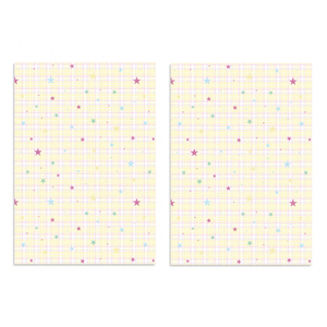 Star <b>Sweet</b> Plaid Dreamy <b>Flower</b> Wrapping Paper Color-Block Bouquet Wrapping Paper Material Florist Floral Art DIY - Product Image 3