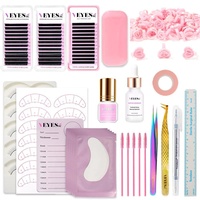 Kit d'entraînement et d'exercice pour cils VEYES, ensemble de têtes de mannequin pour maquillage, kits d'extension de cils individuels à marque privée