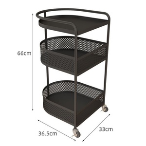 Zxm Glass Coffee <b>Table</b> With Wheels Movable Small Coffee <b>Table</b> With Storage Shelf, 2 Tier Metal Tea <b>Table</b> for Living Room Home - Product Image 6