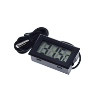 Termometer Digital LCD Mini FY-10 untuk Akuarium, Mobil, Pemandian Air, Penguji Suhu, Detektor, Monitor, Sensor Suhu Terintegrasi