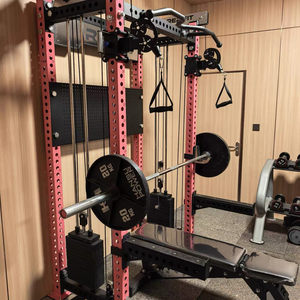 Máquina Smith de Acero con Carga de Placas Todo en Uno, Rack de Potencia, Cable Crossover, para Gimnasios Domésticos y Comerciales, para Sentadillas y Press de Banca, Certificación CE - Product Image 4