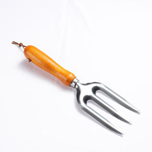 Râteau de jardin en acier inoxydable avec manche en bois pour la plantation et les outils de jardinage 7625 - Product Image 5