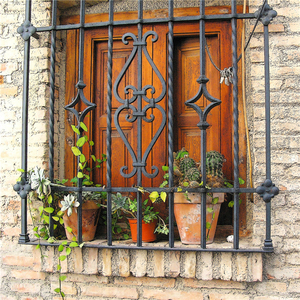 Tấm Chắn Cửa Sổ Bằng Sắt Rèn Thiết Kế Cửa Sổ Trung Quốc Tấm Chắn Cửa Sổ Bằng Sắt Rèn Trang Trí Mạ Kẽm - Product Image 4