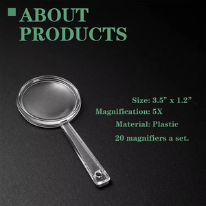 <strong>Mini</strong> Plastic Handheld Magnifying <strong>Glasses</strong> Portable <strong>Reading</strong> Magnifier for Senior and Kids - Product Image 3