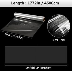 Film rétractable transparent et résistant à l'humidité pour emballage cadeau, rouleau de 30,5 m x 40,6 cm, épaisseur 2 mil, idéal pour bougies - Product Image 2