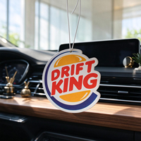 Cadeaux promotionnels en gros, logo personnalisé, désodorisant de voiture en papier de coton longue durée, différentes senteurs, à suspendre au rétroviseur