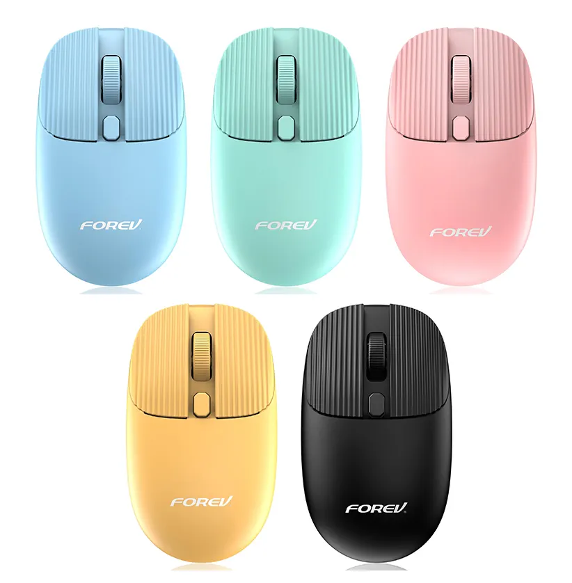 Small, cute, various colors and durable FV-198 Top Repurchase Rate foersted Feel Color Mouse Wireless Mouse 2.4G Wireless