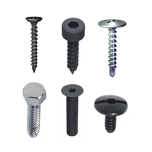 מותאם אישית מכונת countersunk טיטניום שיקגו קיר גבס קשה עצמי נירוסטה שחור עצמי תרגיל מפעל ייצור ברגים