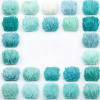 Franges de plumes de dinde de haute qualité à bas prix, plumes blanches teintées pour vêtements, robes, bricolage, artisanat, costumes