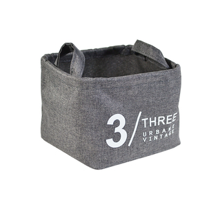Paniers de rangement pliables multifonctionnels en tissu polyester tissé, durables, imperméables, à double poignée, en acier inoxydable 2023, pour vêtements - Product Image 5