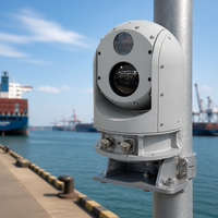 Caméra thermique infrarouge multi-capteurs, caméra de sécurité thermique longue portée pour la sécurité périmétrique intelligente en extérieur
