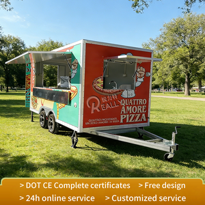 Remolque <span class=keywords><strong>de</strong></span> Comida Cuadrado con Certificación DOT VIN CE, Cocina Móvil Totalmente Equipada, Carrito para Hot Dogs, <span class=keywords><strong>Hamburguesas</strong></span> y Café para EE. UU. y Europa - Product Image 2