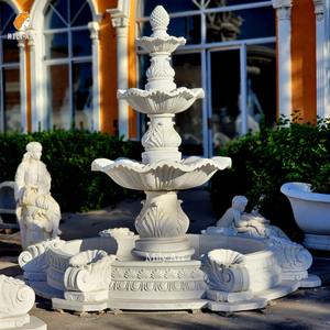 MILY el-oyma beyaz mermer çeşme özel ev ön bahçesinde veya köy dekorasyon için basit tasarım - Product Image 2