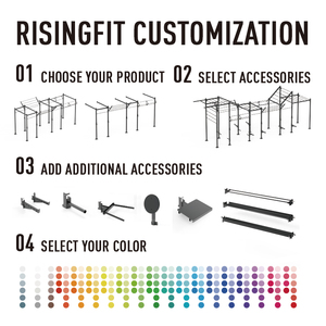 Rising Fitness Factory Venta al por mayor Comercial Multifuncional Cable Crossover Trainer Gym Power Cage Gantry Rack Ejercicio de fuerza - Product Image 5