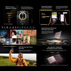 <span class=keywords><strong>Ulefone</strong></span> Armor <span class=keywords><strong>Mini</strong></span> 20T Pro คุณภาพดี กล้องถ่ายภาพความร้อน หน่วยความจำ 8GB+256GB โทรศัพท์กันน้ำ หน้าจอ 4.7 นิ้ว ระบบปฏิบัติการ Android 15 - Product Image 5