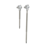 Sonde de capteur de température haute performance en aluminium avec tête de thermocouple, thermocouple fileté en acier inoxydable RTD Pt100