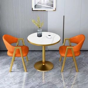 Modern Luxury Simple Custom Design Conference <strong>Table</strong> <strong>Small</strong> Round <strong>Dining</strong> <strong>Table</strong> <strong>and</strong> <strong>Chair</strong> Set for <strong>2</strong> Peoples - Product Image 3