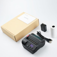 Imprimante thermique portable mini sans fil 80 mm/s pour reçus, étiquettes et codes-barres, 3 pouces (80 mm), avec papier thermique inclus