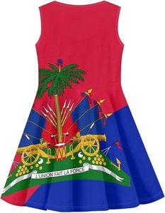 Vestidos de Verano <span class=keywords><strong>Casuales</strong></span> de Diseño Personalizado para Niñas, Vestido de Playa con Cuello Redondo, Tallas Grandes 3-16 Años, Falda para Bebés y Niñas Pequeñas - Product Image 6
