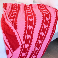 Plaid en jacquard à motifs personnalisés, ultra doux, en tricot, pour occasions spéciales